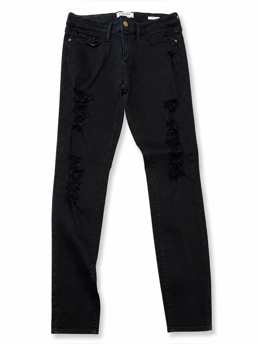 FRAME BLACK SKINNY JEANS